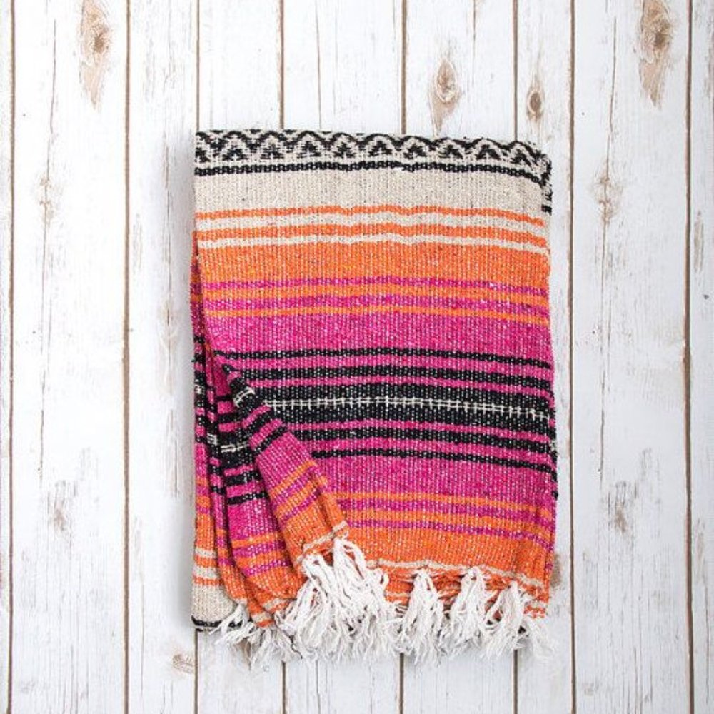 Mexican Blanket (Pink and Orange)
